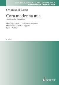 Cara Madonna mia fr Mannerchor a cappella singpartitur (dt/it)