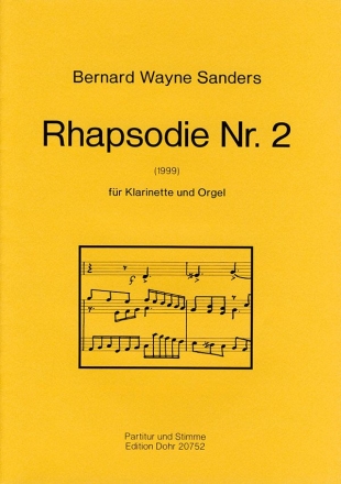 Rhapsodie Nr.2 fr Klarinette und Orgel