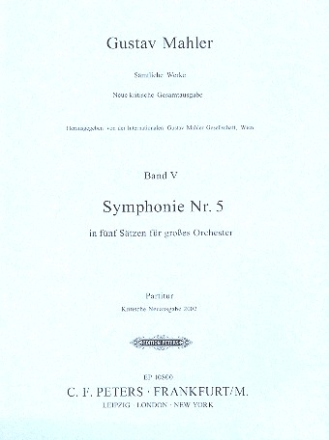 Sinfonie cis-Moll Nr.5 fr Orchester Partitur