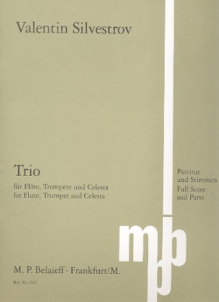 Trio fr Flte, Trompete und Celesta Partitur und Stimmen