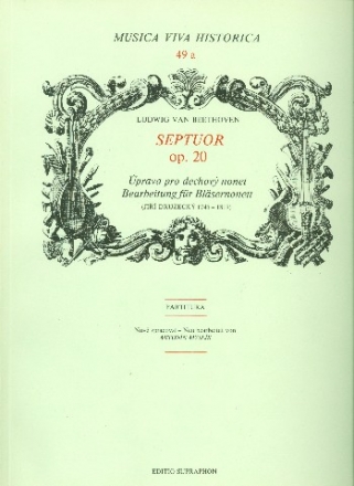 Septett op.20 fr 2 Oboen, 2 Klarinetten, 2 Hrner, 2 fagotte und Kontrafagott,   Partitur
