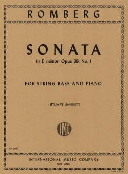 Sonata E MIno. op.38,1 for stringbass and piano