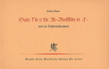 Suite Nr.2 fr 2 Altblockflten (Violinen, Flten) Partitur und Stimmen