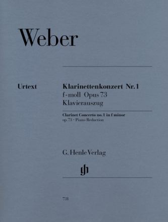 Konzert f-Moll Nr.1 op.73 fr Klarinette und Orchester fr Klarinette und Klavier