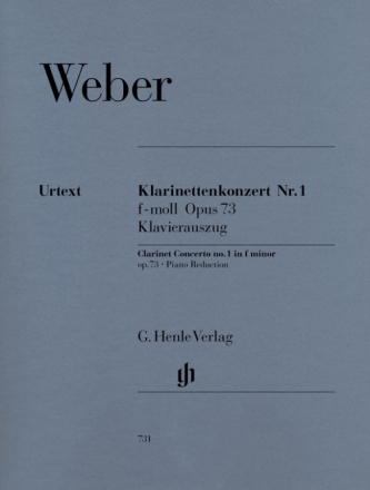 Konzert f-Moll Nr.1 op.73 fr Klarinette und Orchester fr Klarinette und Klavier