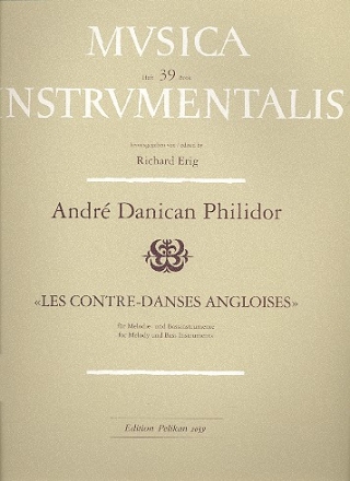 Les contre-danses angloises fr Melodieinstrument und Klavier