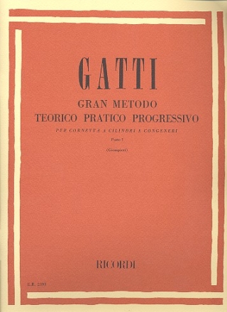 GRAN METODE TEORICO PRATICO PROGRESSIVO PER CORNETTO A CILINDRI E CONGENERI