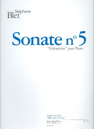 SONATE NO.5 POUR PIANO REDEMPTION