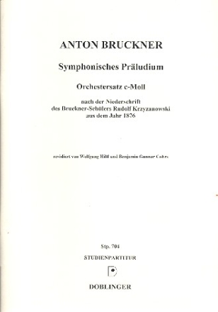 Sinfonisches Prludium fr Orchester Partitur