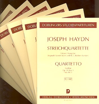 Streichquartette op.20,1-6  Studienpartitur