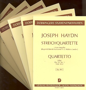 Streichquartette op.54,1,3 und op.55,1-3,  Studienpartitur
