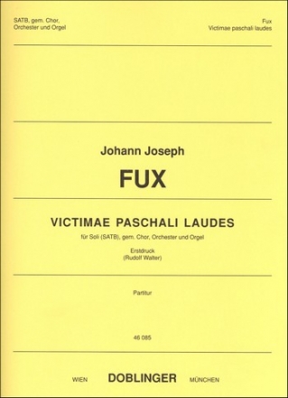 Victimae paschali laudes fr Soli (SATB), Chor, Orgel und Orchester,   Partitur