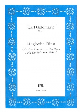 Magische Tne op.27 fr Gesang und Klavier