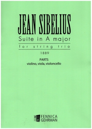 Suite A-Dur  (1889) for violin, viola and violoncello parts