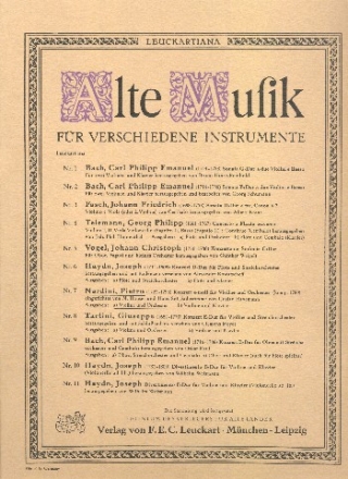 Konzert e-Moll fr Violine und Orchester Partitur