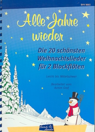Alle Jahre wieder  fr 1-2 Sopranblockflten