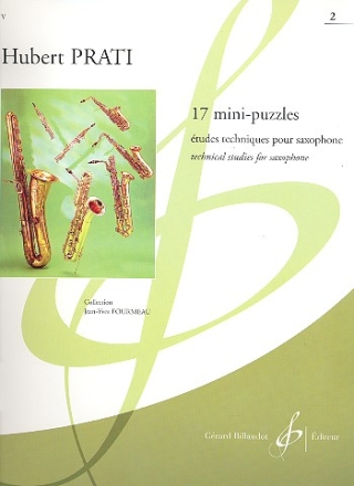 17 mini-puzzles tudes techniques vol.2 pour saxophone