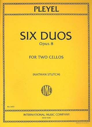 6 duos op.8 for 2 violoncellos parts