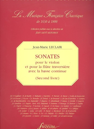 Sonates vol.2 pour le violon et pour la flte traversire avec la basse continue