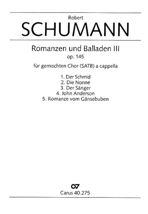 5 Romanzen und Balladen op.145 fr gem Chor a cappella Singpartitur