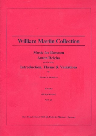 Introduction Theme and Variations for bassoon and strings score