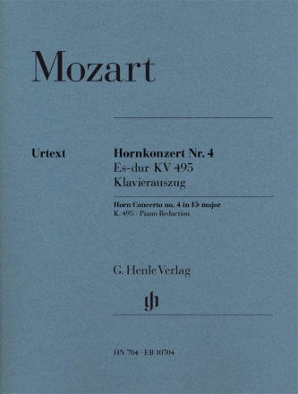 Konzert Es-Dur Nr.4 KV495 fr Horn und Orchester fr Horn und Klavier (mit Stimmen fr Horn in F und Es)