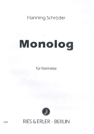 Monolog fr Klarinette