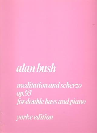 Meditation and Scherzo op.93 for double bass and piano
