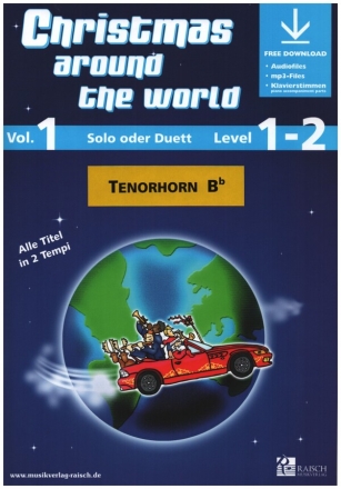 Christmas around the World vol.1 (+Online Audio) fr 1-2 Tenorhrner (Baritone) in B Violinschlssel