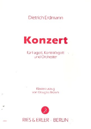 Konzert fr Fagott, Kontrafagott und Orchester Klavierauszug