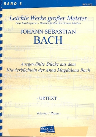 Ausgewhlte Stcke aus dem Klavierbchlein der Anna Magdalena Bach fr Klavier