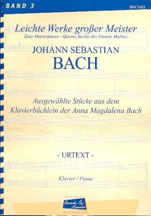 Ausgewhlte Stcke aus dem Klavierbchlein der Anna Magdalena fr Klavier
