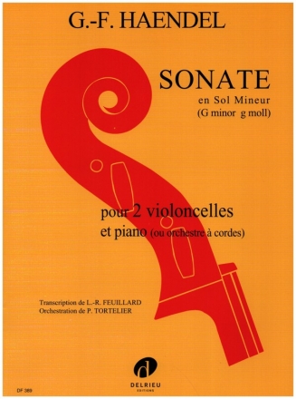 Sonate sol mineur op.2,8  pour 2 violoncelles et piano