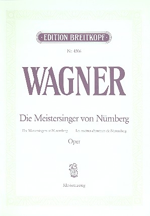 Die Meistersinger von Nrnberg  Klavierauszug (dt/en)