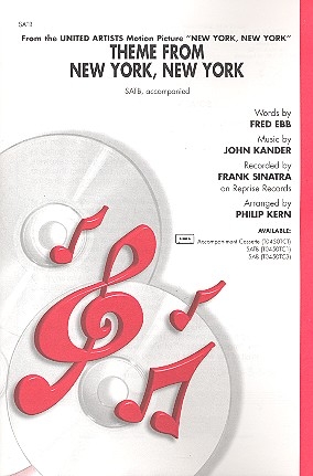 New York New York for mixed chorus and piano score
