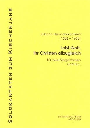 Lobt Gott ihr Christen fr 2 hohe Singstimmen und Bc Partitur