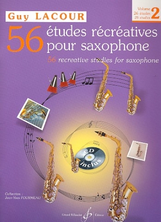56 tudes rcreatives vol.2 26 tudes pour saxophone