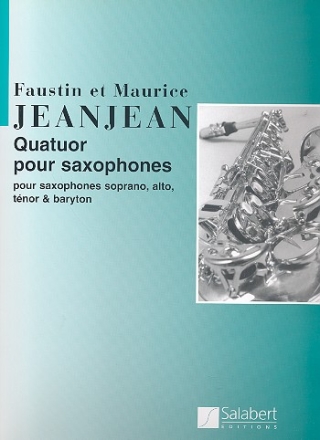 Quatuor pour saxophones pour 4 saxophones (SATB) partition et parties