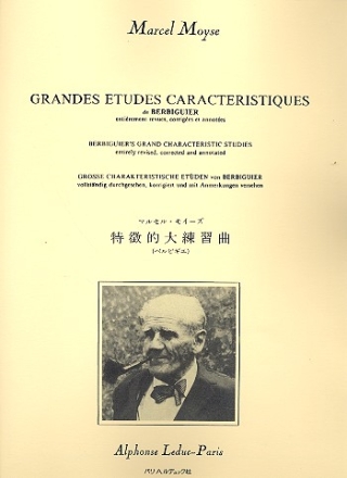 Grandes tudes caracteristiques de Berbiguier pour flte (fr/dt/en/jap)