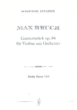 Conzertstck op.84 fr Violine und Orchester Studienpartitur