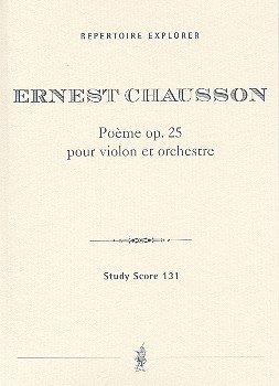 Pome op.25 fr Violine und Orchester Studienpartitur