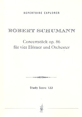 Concertstck op.86 fr 4 Hrner und kleines Orchester Studienpartitur