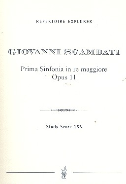 Prima sinfonia re maggiore op.11 fr Orchester Studienpartitur