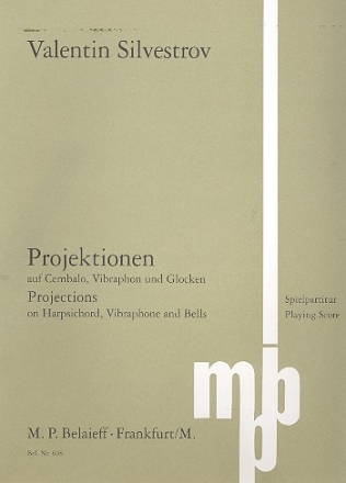 Projektionen fr Cembalo, Vibraphon und Glocken Spielpartitur