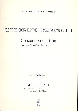 Concerto gregoriano fr Violine und Orchester Studienpartitur