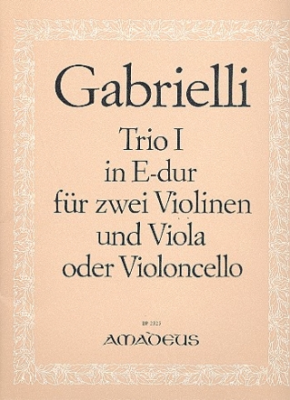 Trio E-Dur Nr.1 fr 2 Violinen und Viola oder Violoncello