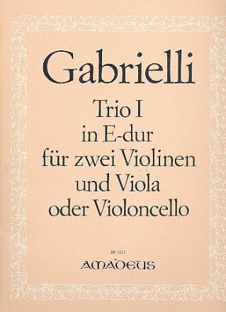 Trio E-Dur Nr.1 fr 2 Violinen und Viola oder Violoncello