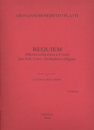 Requiem per soli, coro misto, orchestra e organo partitura