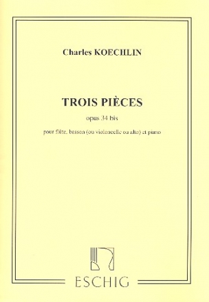 3 pieces op.34bis pour flte, basson et piano parties
