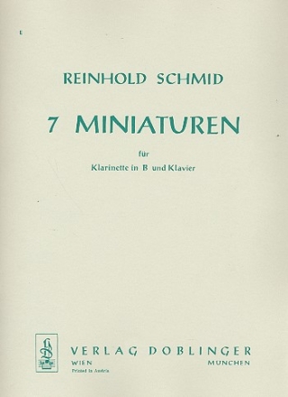 7 Miniaturen fr Klarinette und Klavier